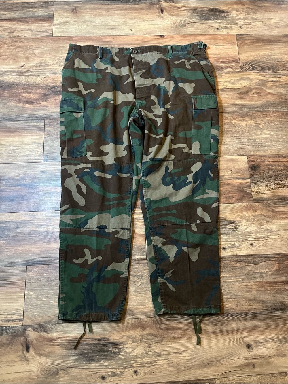 Propper Vintage Woodland Camo BDU Combat Cargo Pants Military XXL 46x30